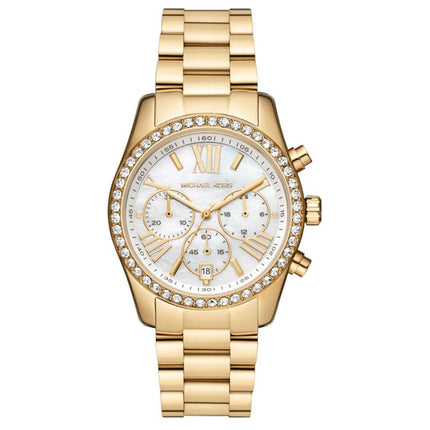 Reloj Michael Kors Lexington Pavé MK7241 para mujer en tono dorado
