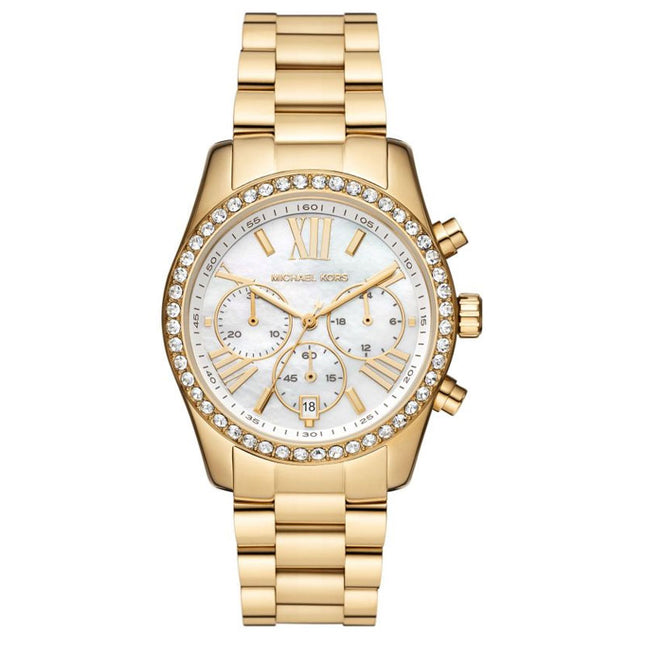 Reloj Michael Kors Lexington Pavé MK7241 para mujer en tono dorado