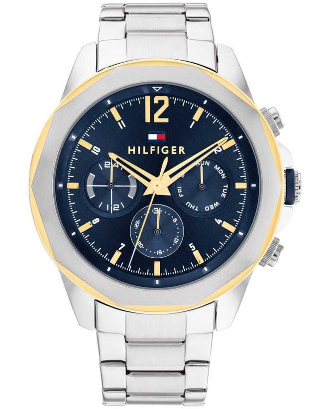 Reloj Tommy Hilfiger 1792059 para hombre en acero plateado y dorado