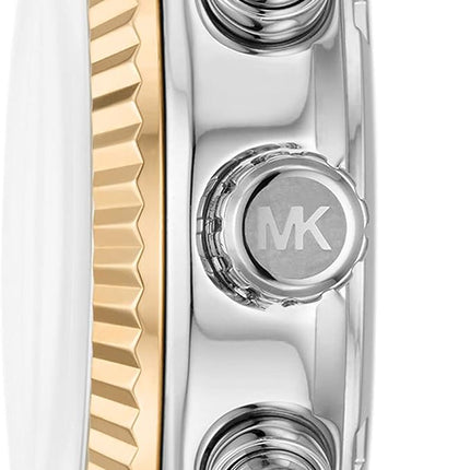 Detalle de la esfera azul del reloj Michael Kors MK7218 para mujer