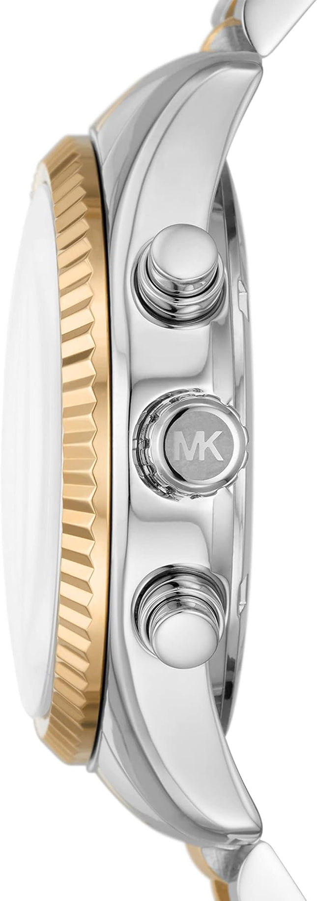 Detalle de la esfera azul del reloj Michael Kors MK7218 para mujer