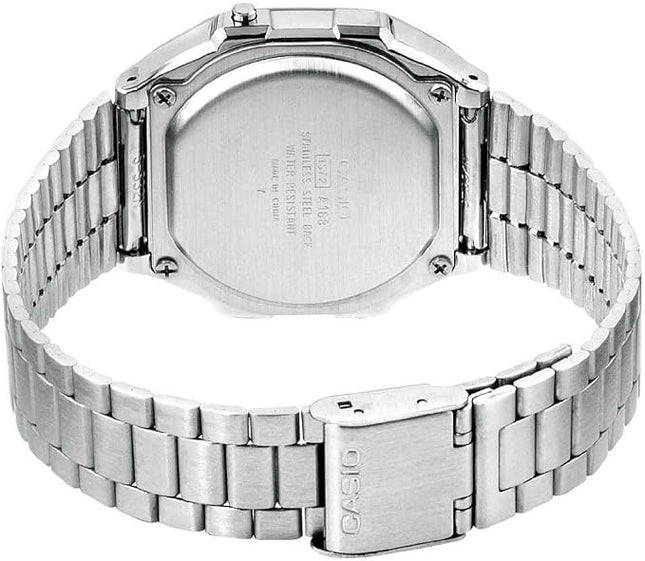 Reloj Casio Retro A168WA-1YES unisex en acero plateado