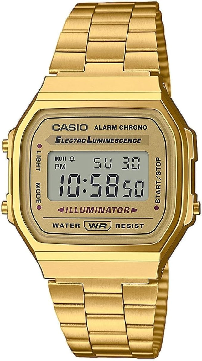 Reloj Casio Vintage A168WG-9EF unisex en acero dorado