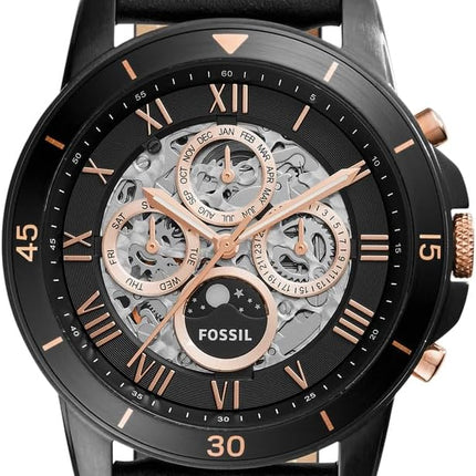 Reloj Fossil ME3138 automático para hombre en negro con correa de silicona