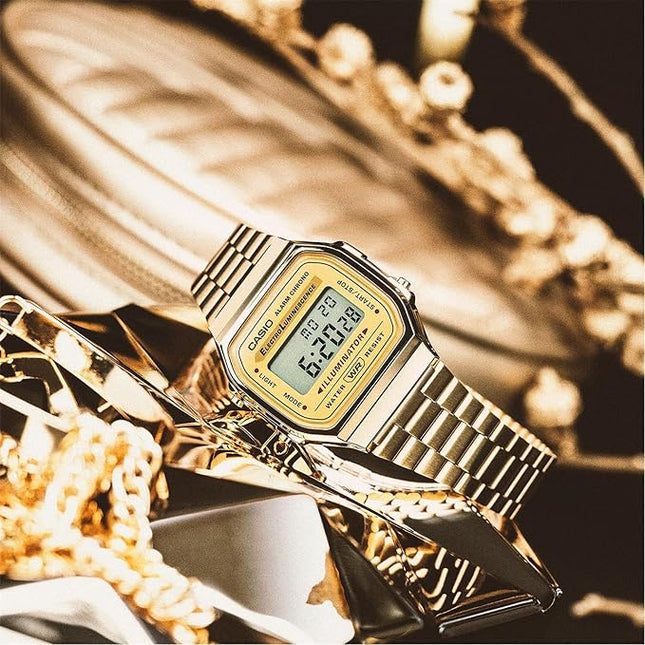 Reloj Casio Vintage A168WG-9EF unisex en acero dorado