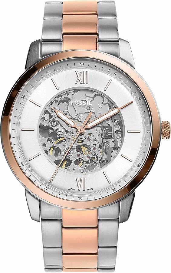 Reloj Fossil ME3196 automático para mujer en acero bicolor