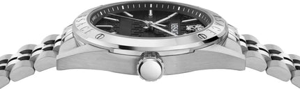 Reloj Versace VEKHA0425 para hombre en acero plateado y esfera negra