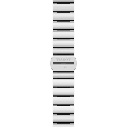Brazalete de acero inoxidable plateado del reloj Tissot SRV para mujer