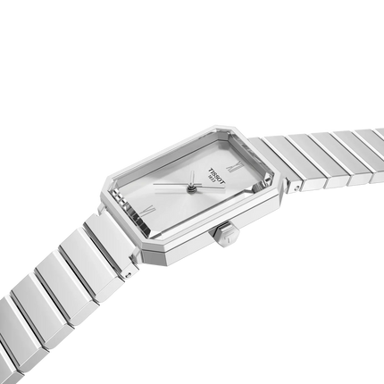 Esfera plateada del reloj Tissot SRV T160.110.11.033.00