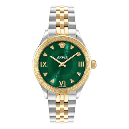 Reloj Versace VE2S01125 para mujer bicolor con esfera verde