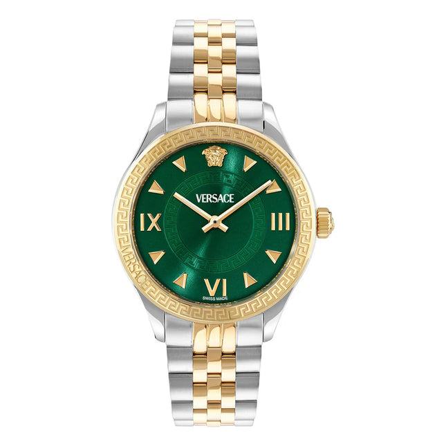 Reloj Versace VE2S01125 para mujer bicolor con esfera verde
