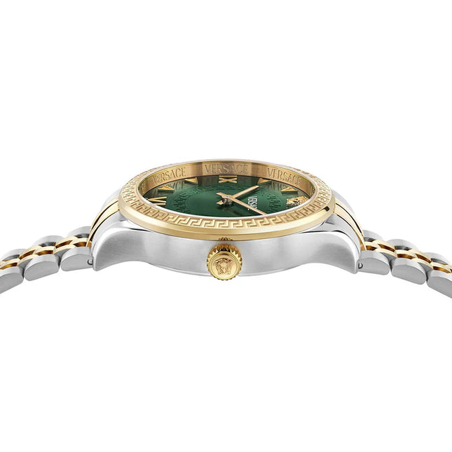 Reloj Versace VE2S01125 para mujer bicolor con esfera verde