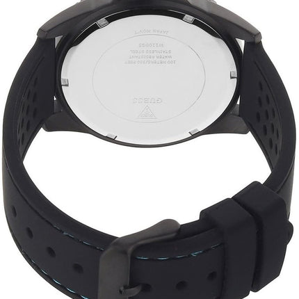 Reloj Guess W1108G5 para hombre con correa negra y detalles turquesa