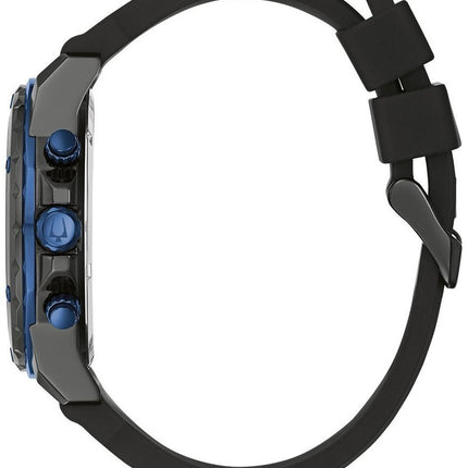 Reloj Guess W1108G5 para hombre con correa negra y detalles turquesa