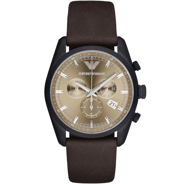 Reloj Emporio Armani AR6078 para hombre con correa marrón