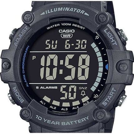 Detalle de la pantalla digital del reloj Casio AE-1500WH-8BVDF