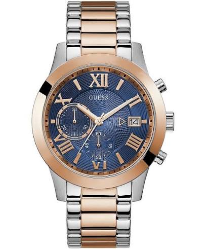 Reloj Guess W0668G6 para hombre bicolor con esfera azul