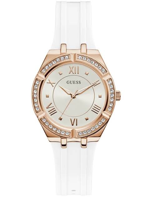Reloj Guess GW0034L2 para mujer blanco y oro rosa