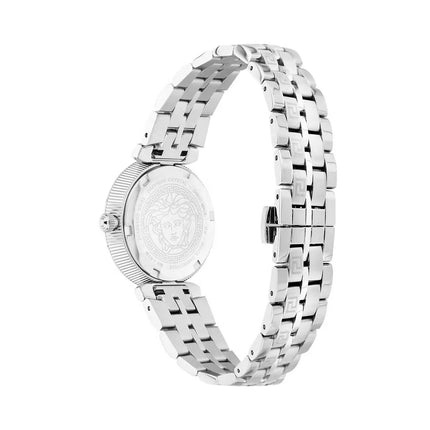 Reloj Versace VEOCA0124 para mujer en acero plateado y esfera azul