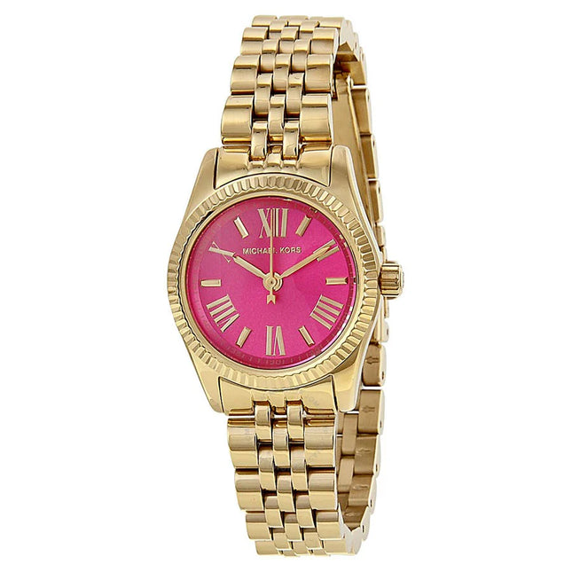 Reloj Michael Kors MK3270 para mujer en acero dorado con esfera rosa