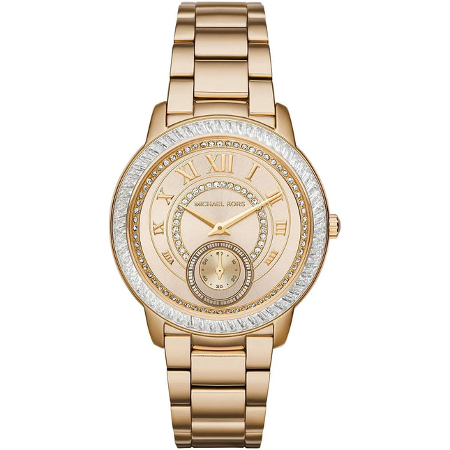 Reloj Michael Kors MK6287 para mujer en acero rosado con esfera clara
