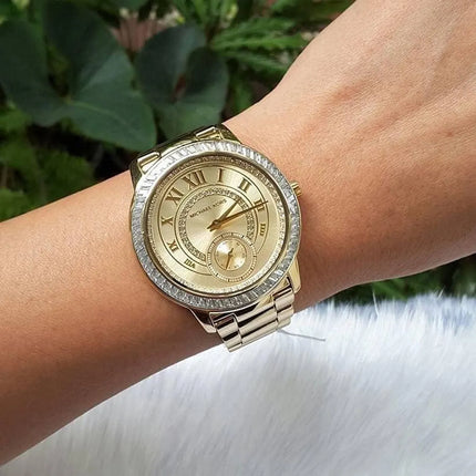 Reloj Michael Kors MK6287 para mujer en acero rosado con esfera clara