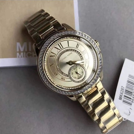 Reloj Michael Kors MK6287 para mujer en acero rosado con esfera clara