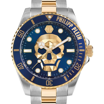 Reloj Philipp Plein PWOAA0722 para hombre en acero bicolor con bisel azul