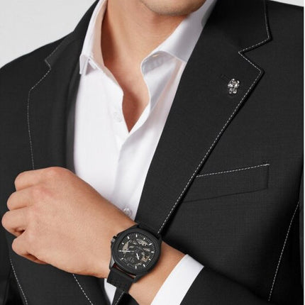 Reloj Philipp Plein PWRAA0923 para hombre en negro con diseño skeleton