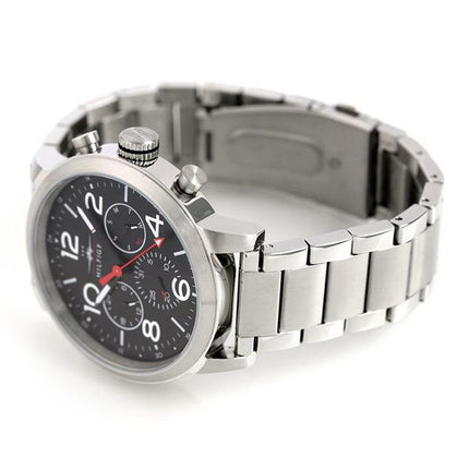Vista lateral del reloj Tommy Hilfiger 1791234 en acero plateado