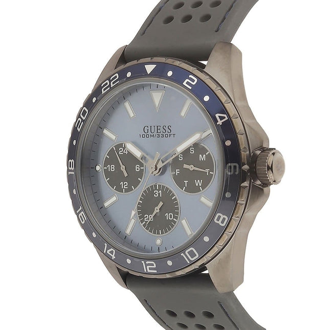 Reloj Guess W1108G6 para hombre con correa negra y detalles azules